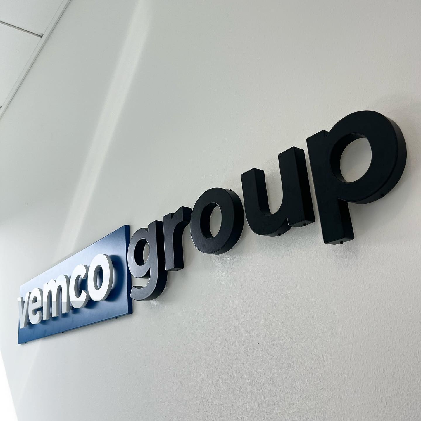 3D-bokstäver för Vemco Group